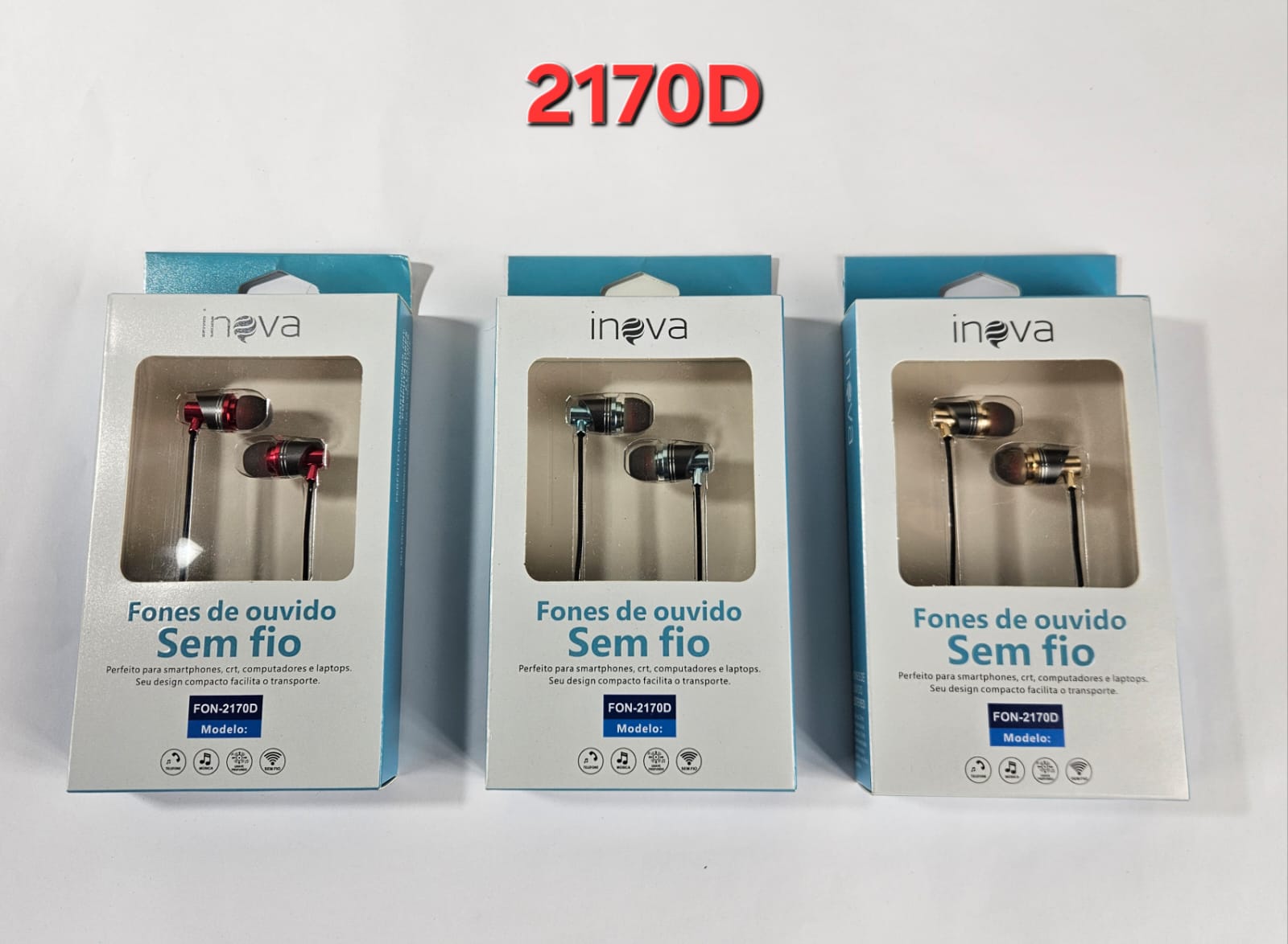 FONES DE OUVIDO SEM FIO INOVA