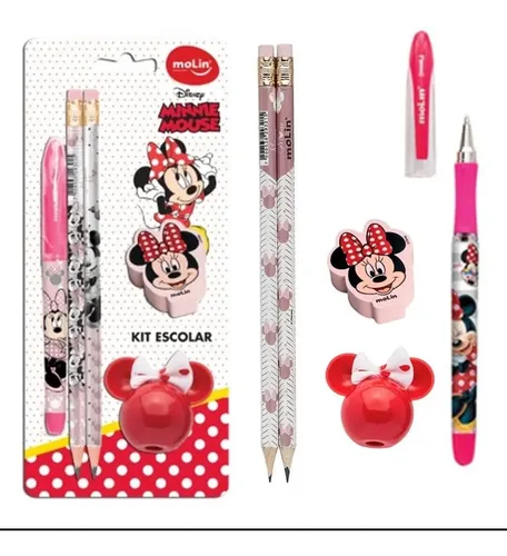 KIT ESCOLAR MINNEI 5 ITENS