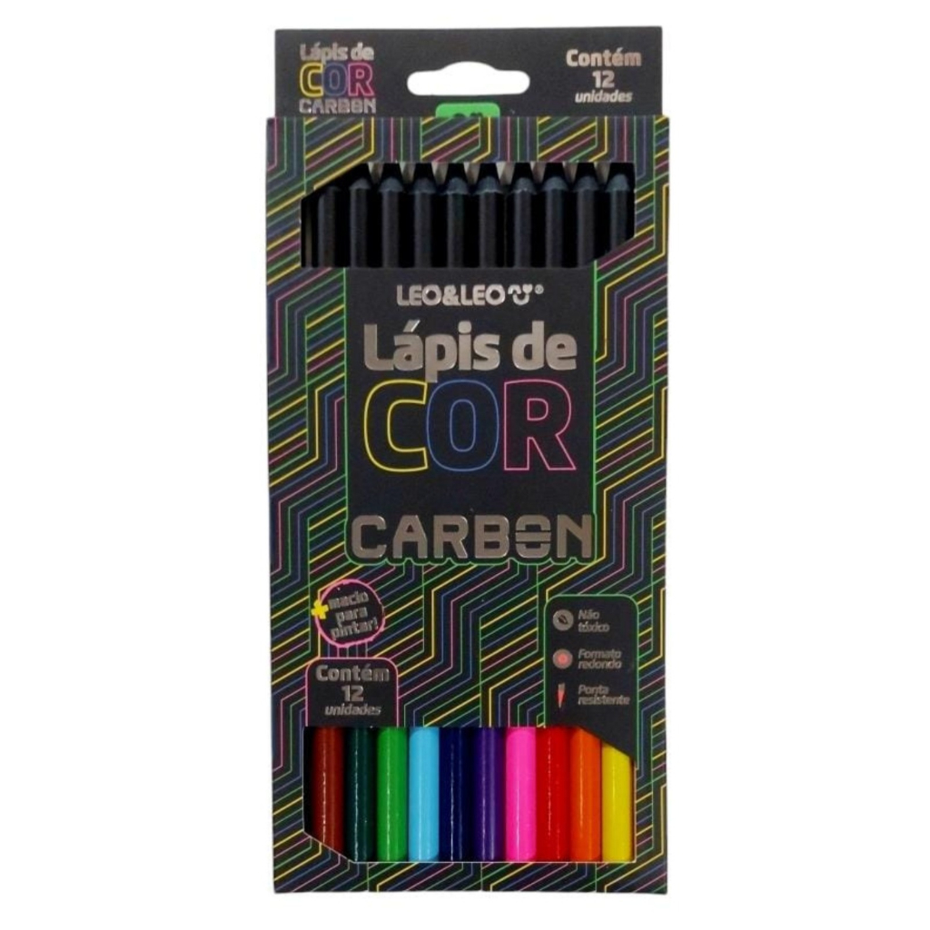 LAPIS DE COR CARBON 12 CORES
