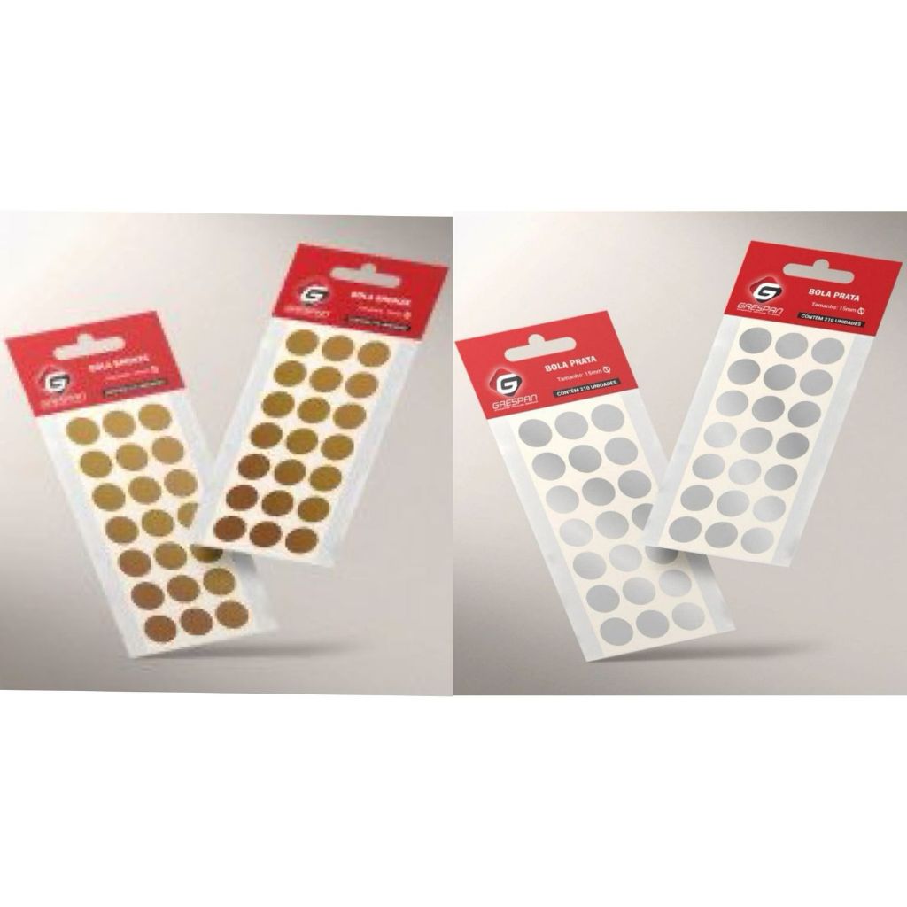 ETIQUETA BOLINHA CORES SORTIDAS