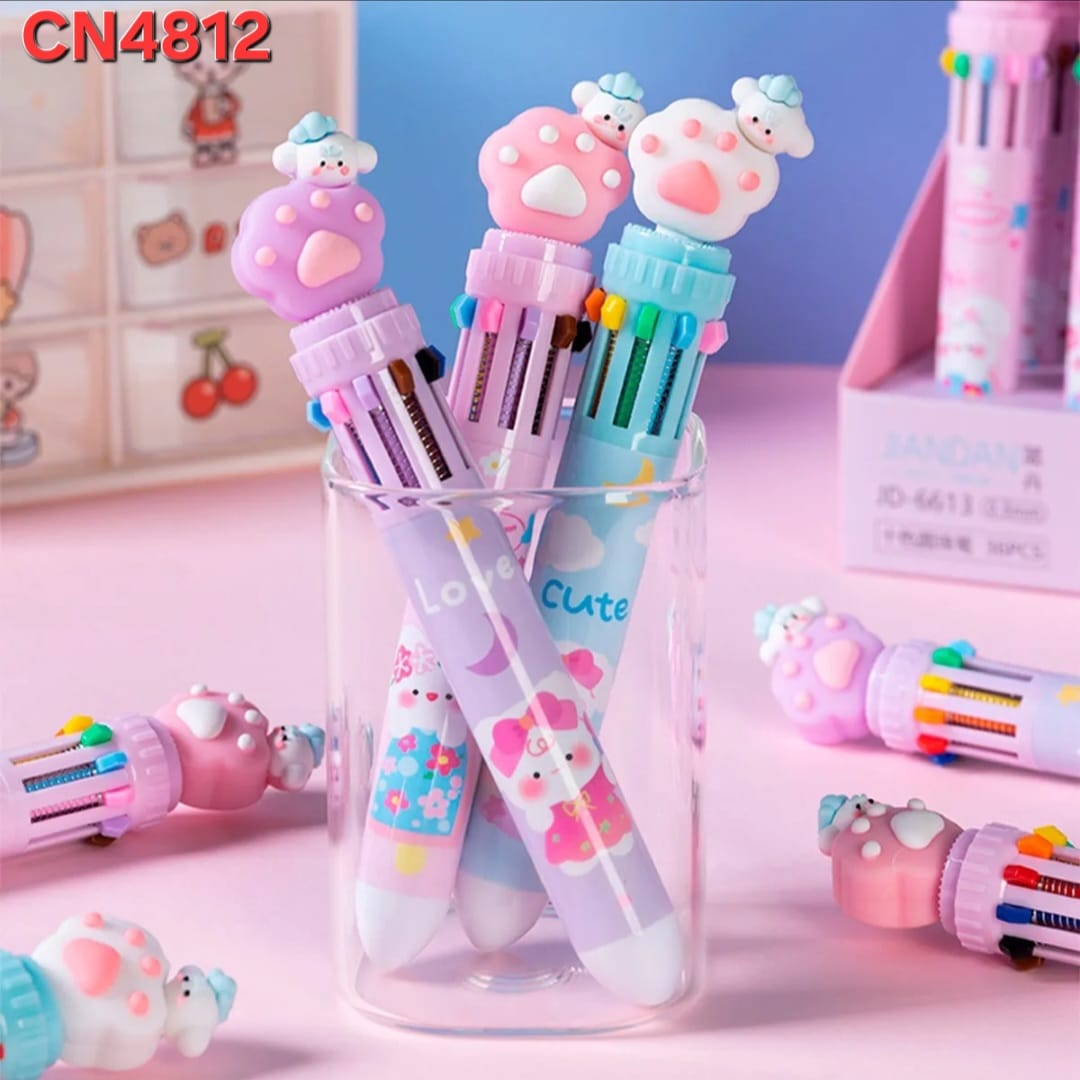 CANETA MULTICORES INFANTIL