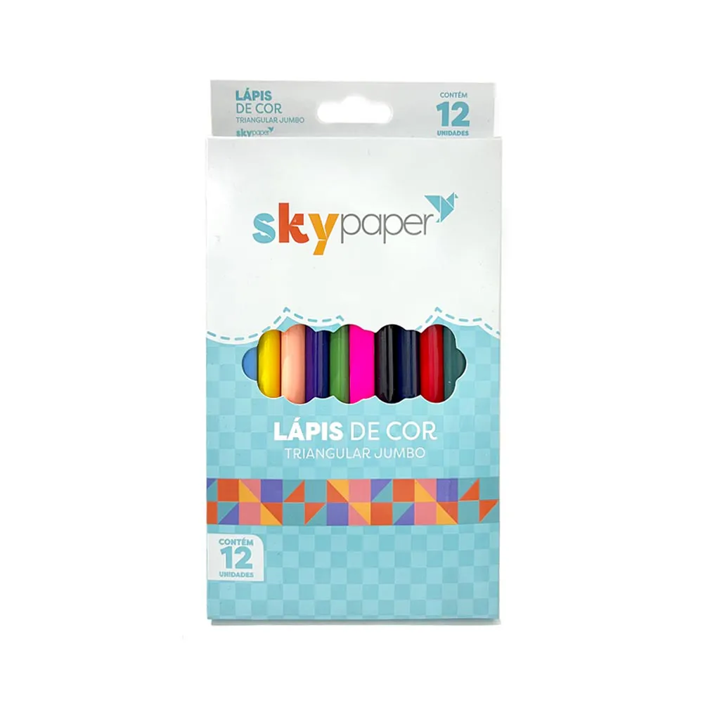 LAPIS DE COR SKYPAPER 12 CORES
