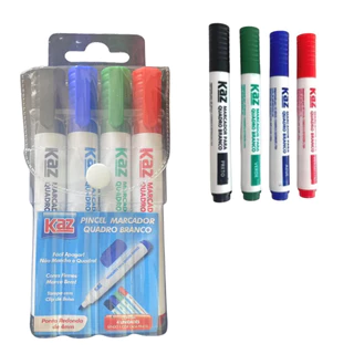 KIT CANETAO QUADRO BRANCO 4 CORES